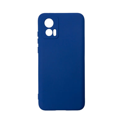 Husa Motorola Edge 30 Neo, Albastru, Silicon Soft, Interior Microfibra