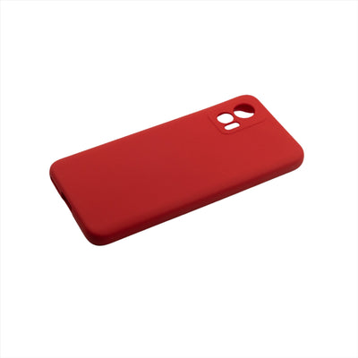 Husa Motorola Edge 30 Neo, Rosu, Silicon Soft, Interior Microfibra
