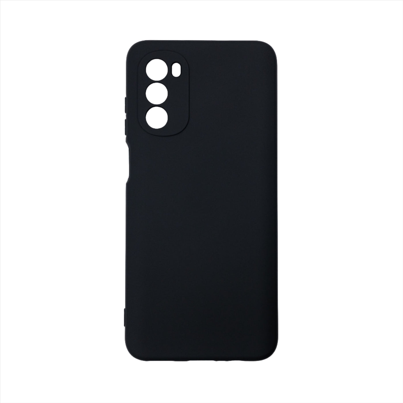 Husa Motorola G52, Negru, Silicon Soft, Interior Microfibra