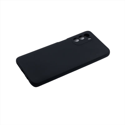 Husa Motorola G52, Negru, Silicon Soft, Interior Microfibra