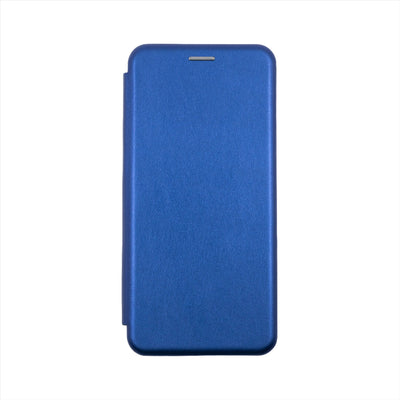 Husa Motorola E13, Albastru, Tip Carte, Imitatie Piele