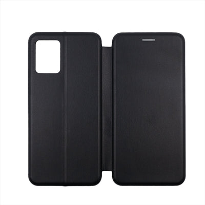 Husa Motorola E13, Negru, Tip Carte, Imitatie Piele