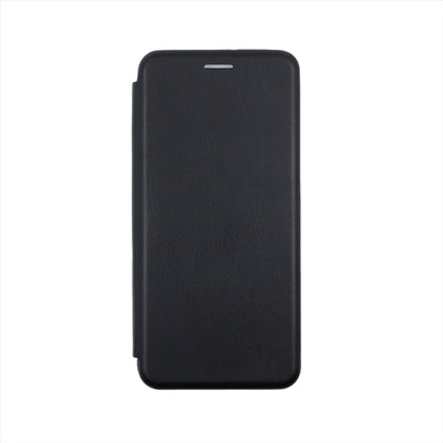 Husa Motorola E13, Negru, Tip Carte, Imitatie Piele
