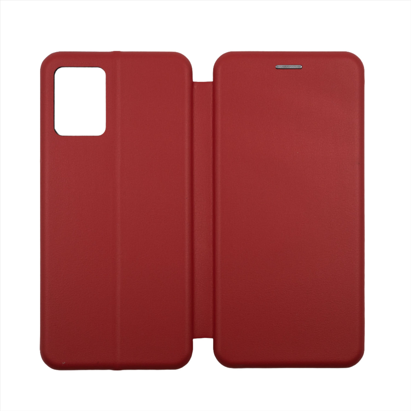 Husa Motorola E13, Rosu, Tip Carte, Imitatie Piele