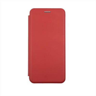 Husa Motorola E13, Rosu, Tip Carte, Imitatie Piele