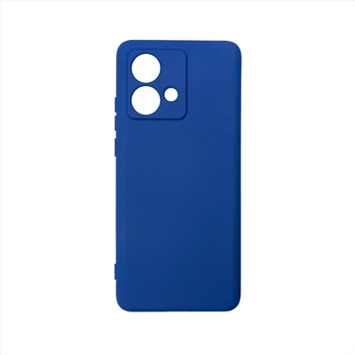 Husa Motorola Edge 40 Neo, Albastru, Silicon Soft, Interior Microfibra