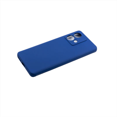 Husa Motorola Edge 40 Neo, Albastru, Silicon Soft, Interior Microfibra