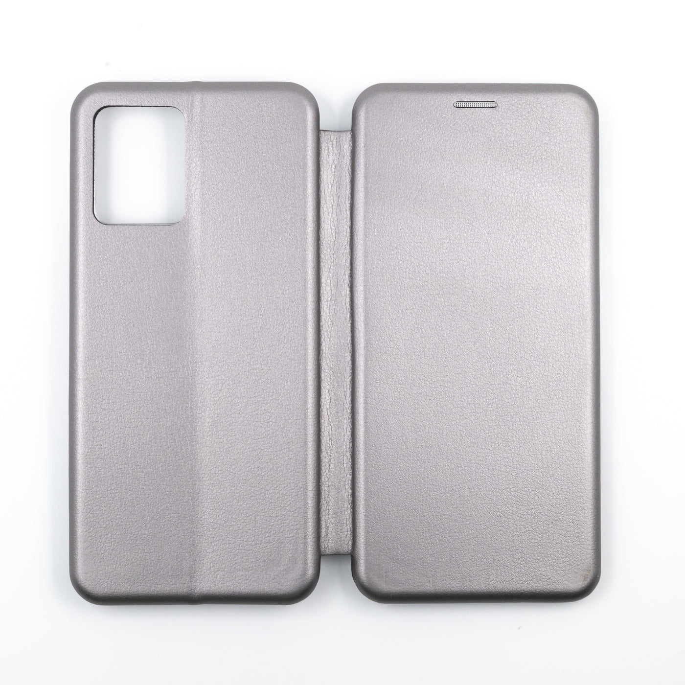 Husa Motorola Edge 30, Gri, Tip Carte, Imitatie Piele, Gr
