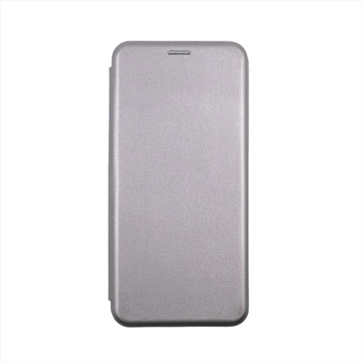Husa Motorola Edge 30, Gri, Tip Carte, Imitatie Piele, Gr