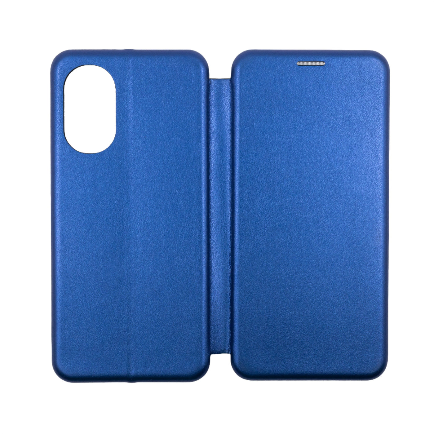 Husa Motorola E52, Albastru, Tip Carte, Imitatie Piele