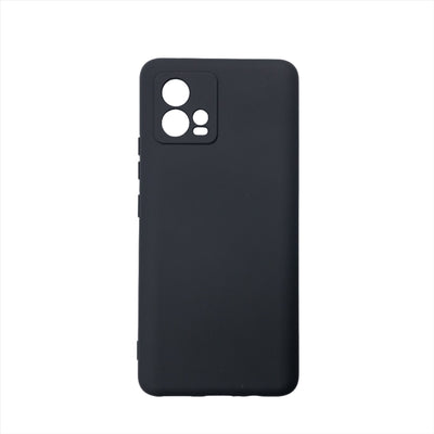 Husa Motorola G72, Negru, Silicon Soft, Interior Microfibra