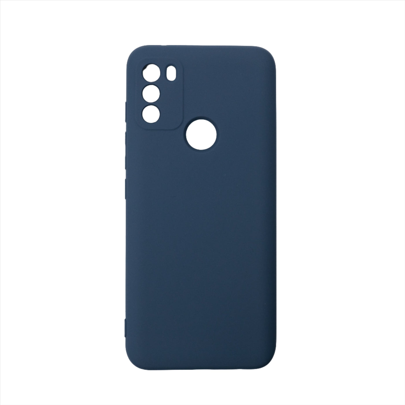 Husa Motorola G50, Albastru, Silicon Soft, Interior Microfibra