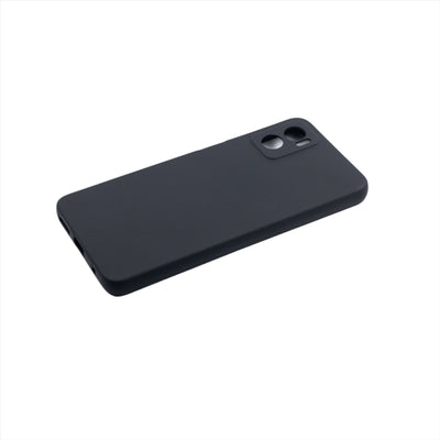Husa Motorola E22, Negru, Silicon Soft, Interior Microfibra
