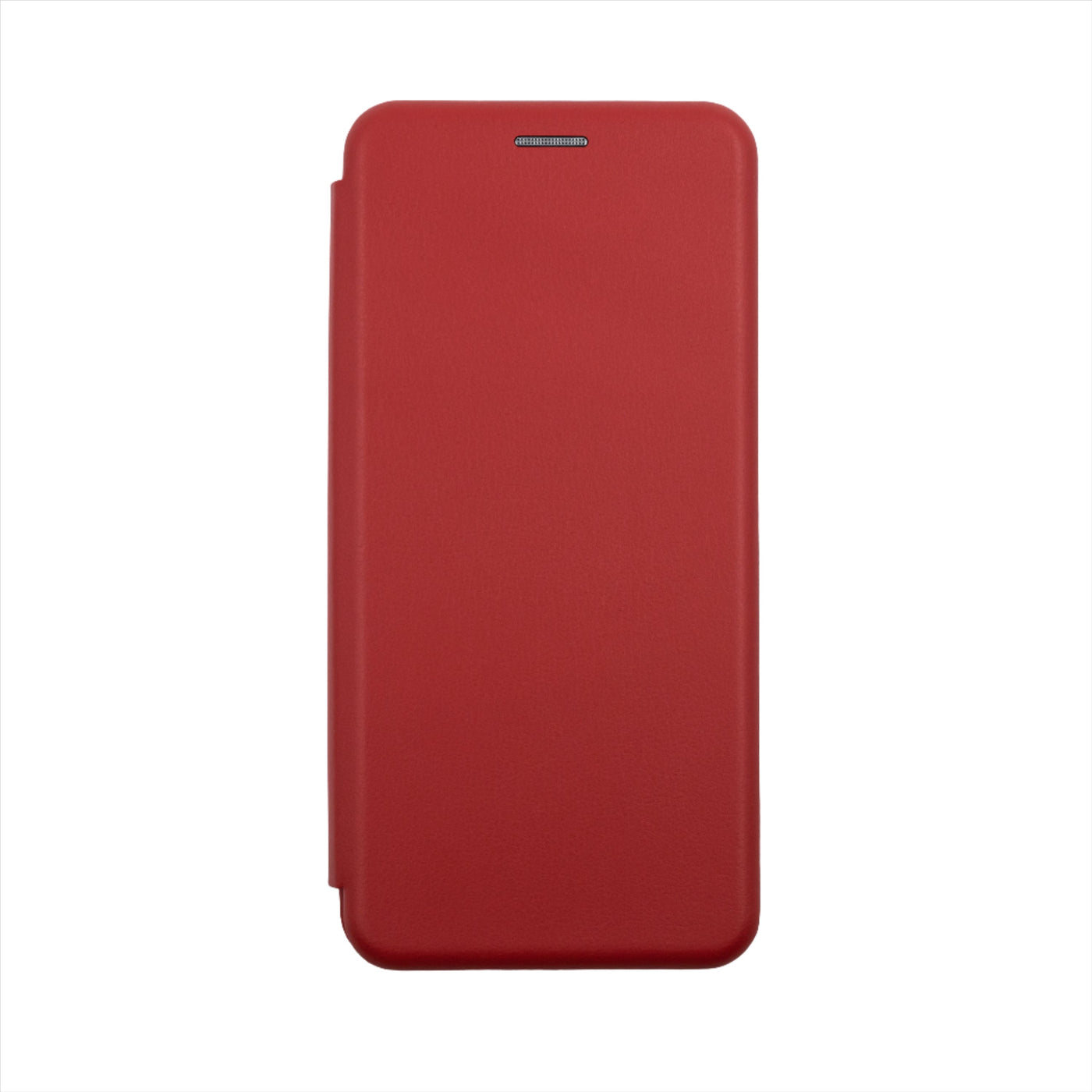 Husa Motorola E22, Rosu, Tip Carte, Imitatie Piele