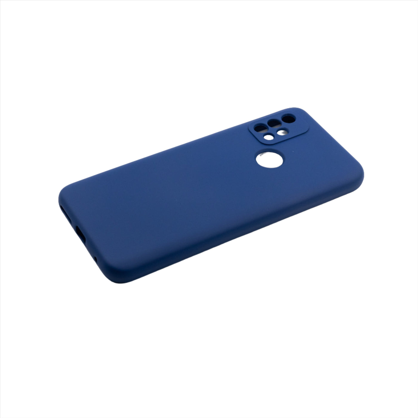 Husa Motorola G30, Albastru, Silicon Soft, Interior Microfibra