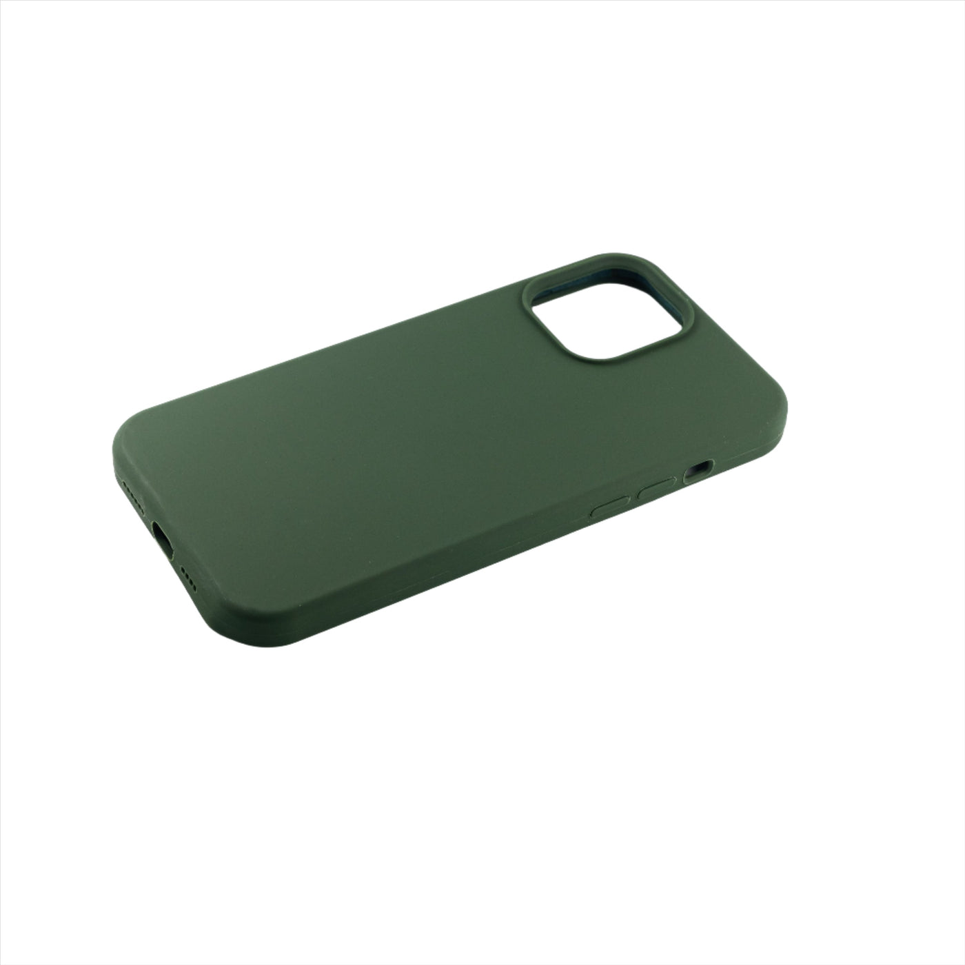 Husa iPhone 13 Pro, Silicon Soft, Interior Microfibra, Verde