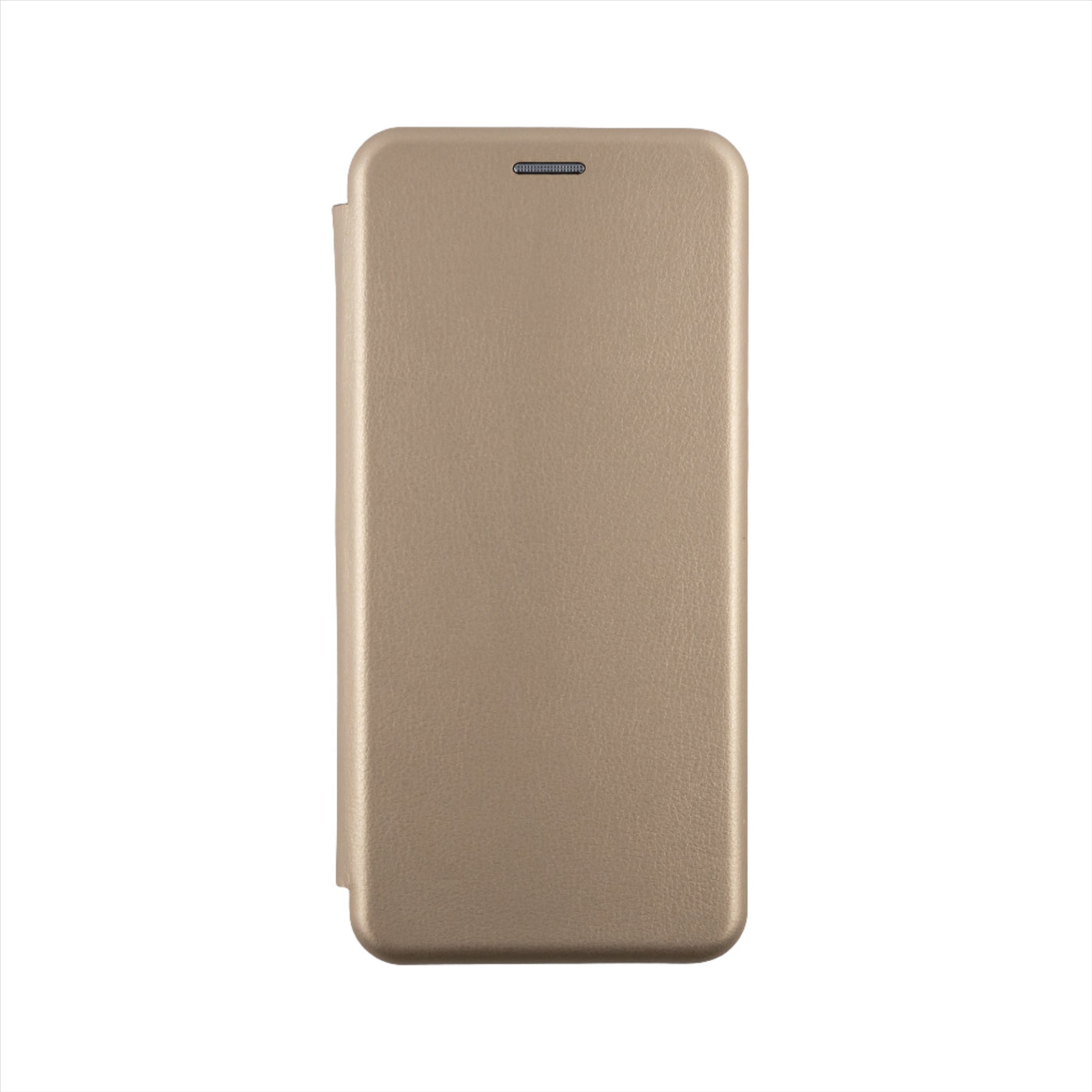 Husa Samsung A12, Auriu, Tip Carte, Imitatie Piele