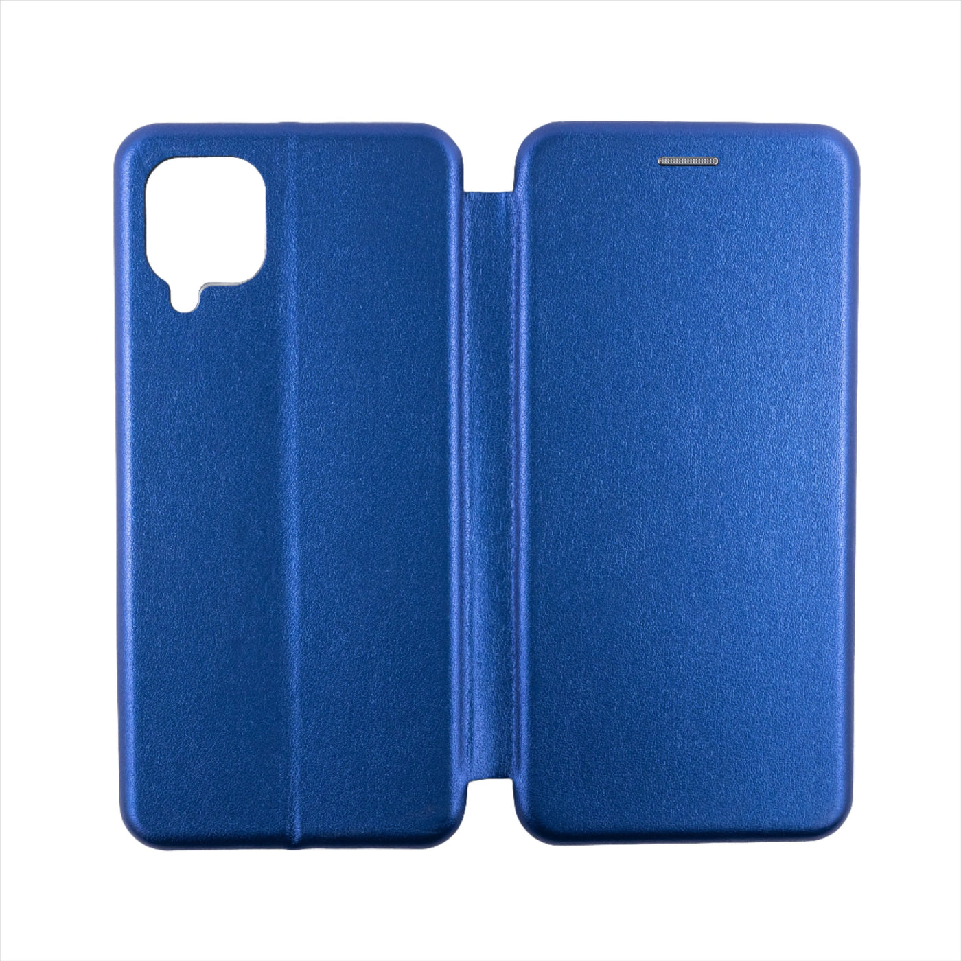 Husa Samsung A12, Albastru, Tip Carte, Imitatie Piele