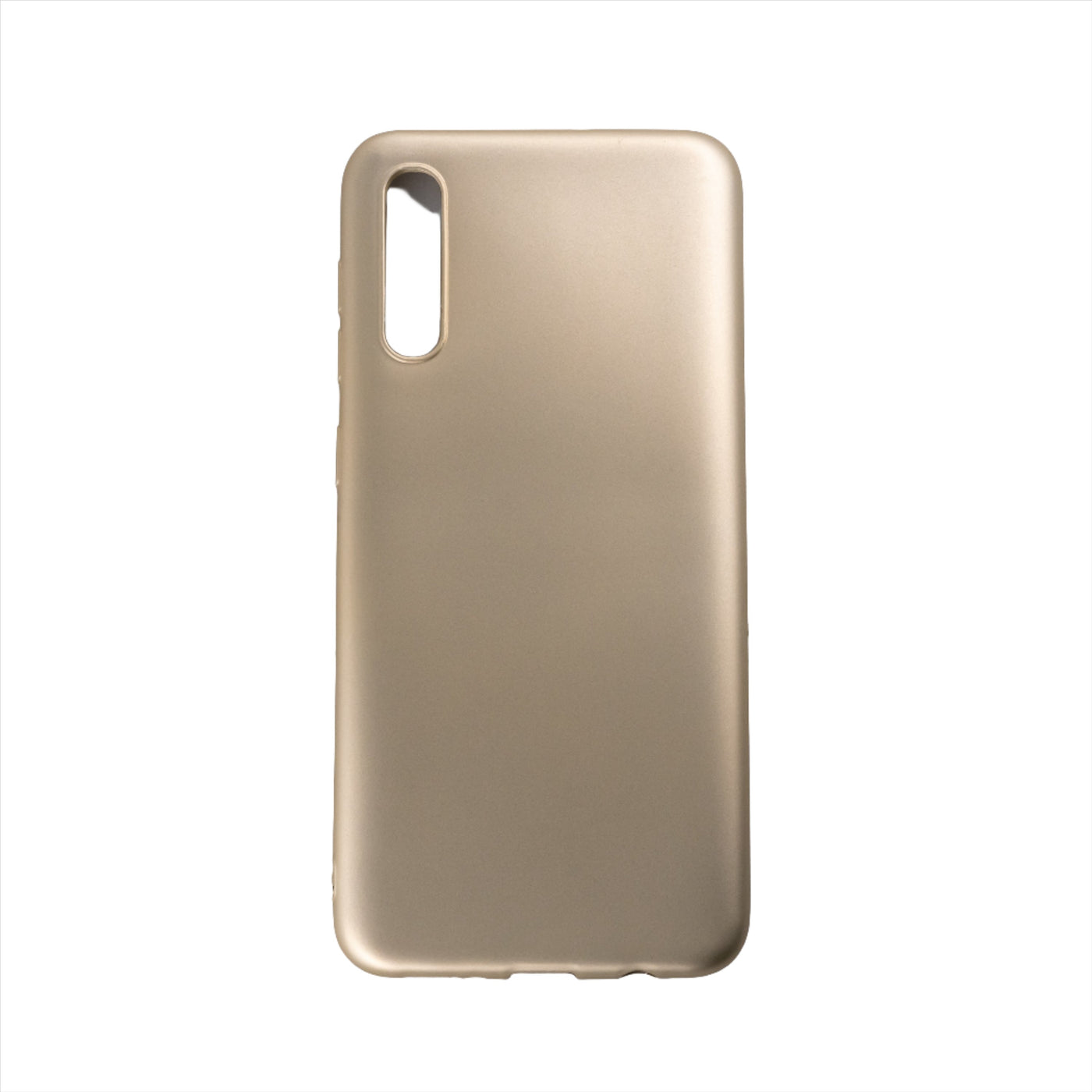 Husa  Samsung A50, Auriu, Silicon Soft, Interior Microfibra