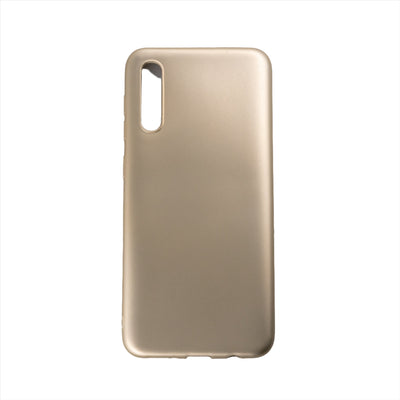 Husa  Samsung A50, Auriu, Silicon Soft, Interior Microfibra