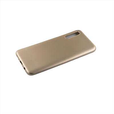Husa  Samsung A50, Auriu, Silicon Soft, Interior Microfibra