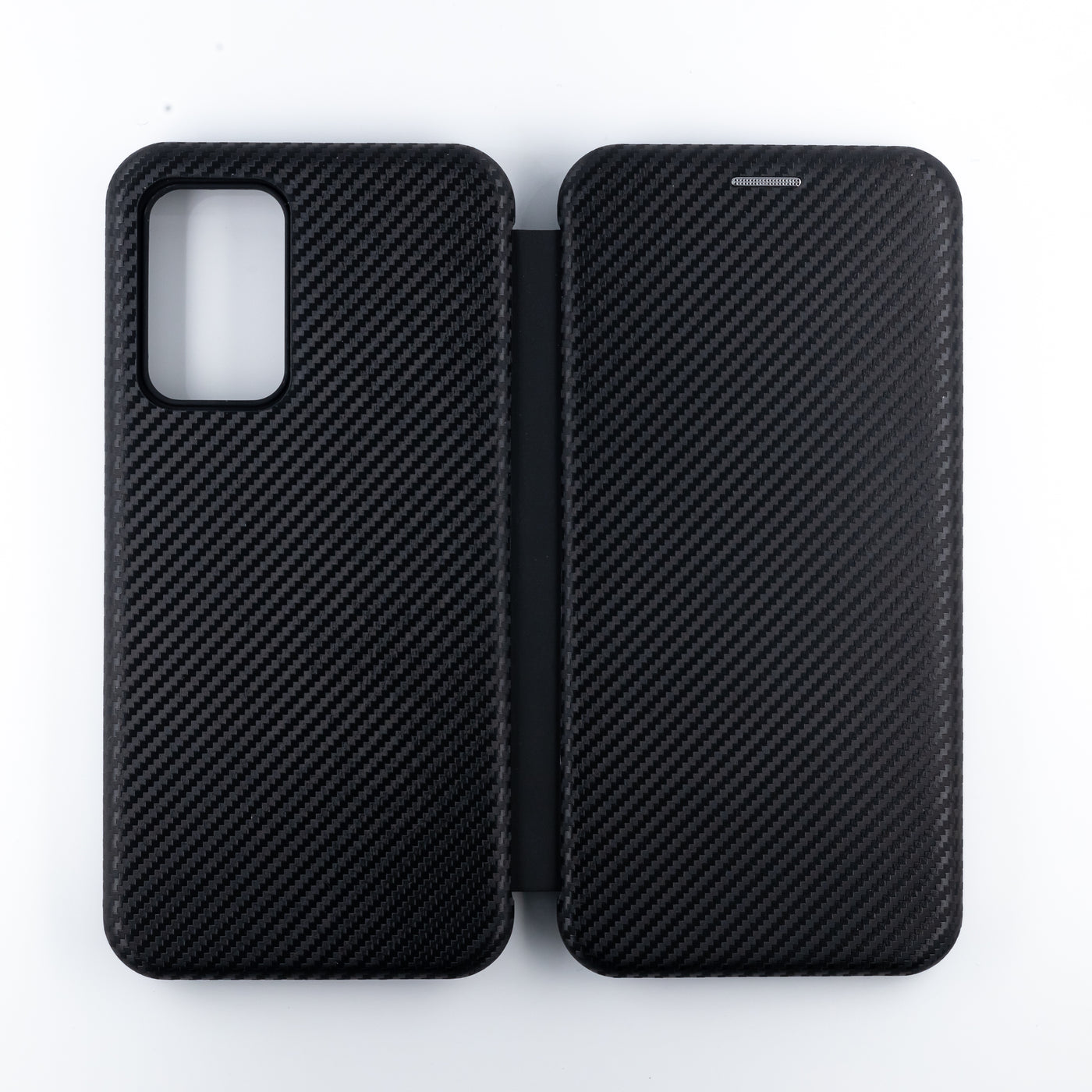 Husa Samsung A13 4G, Negru, Tip Carte, Carbon