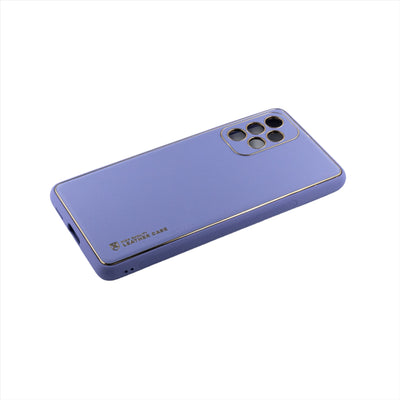 Husa Samsung A53 5G, Mov, Imitatie Piele