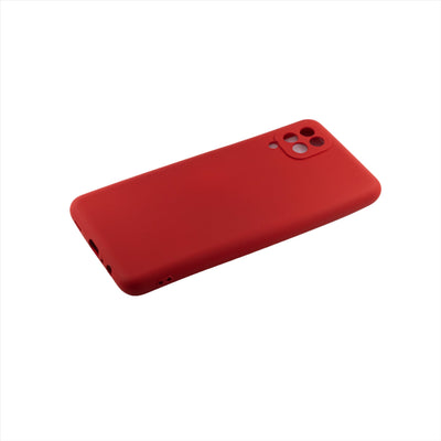 Husa  Samsung A12, Rosu, Silicon Soft, Interior Microfibra