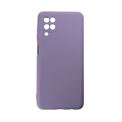 Husa  Samsung A12, Mov, Silicon Soft, Interior Microfibra