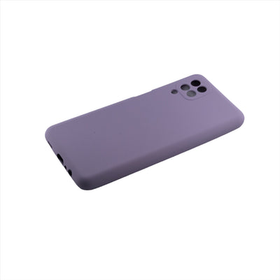 Husa  Samsung A12, Mov, Silicon Soft, Interior Microfibra