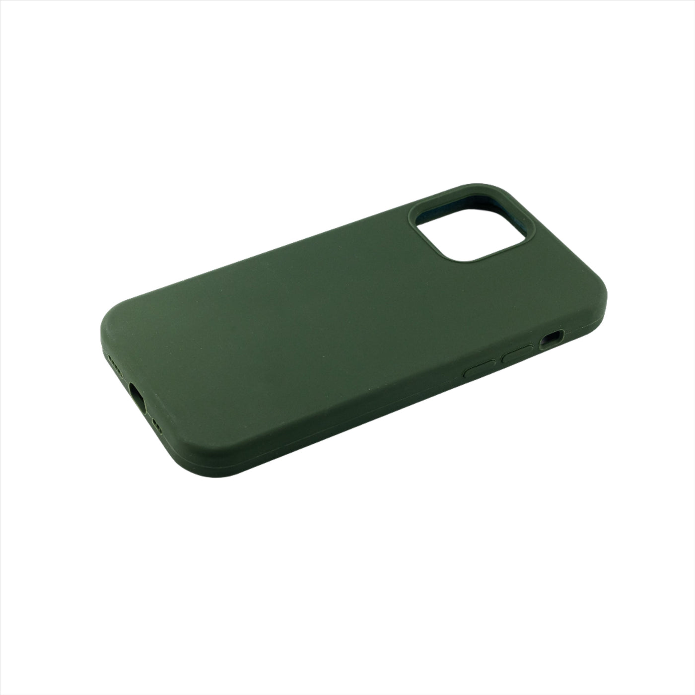 Husa iPhone 12, Silicon Soft, Interior Microfibra, Verde