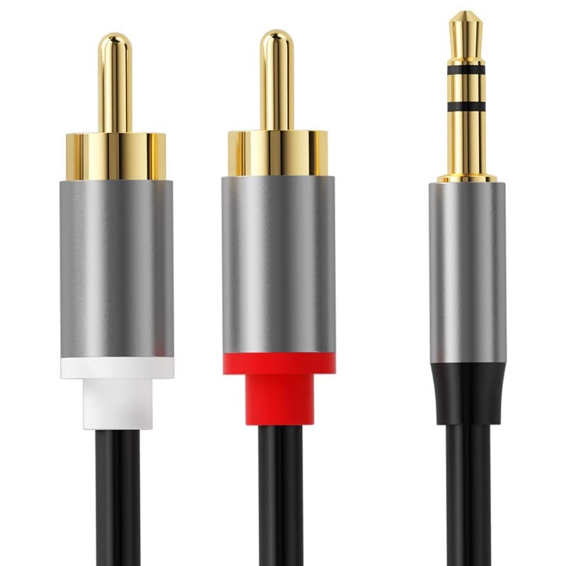 Cablu Audio, Jack 3.5mm Tata la 2 RCA Tata, 1.5m