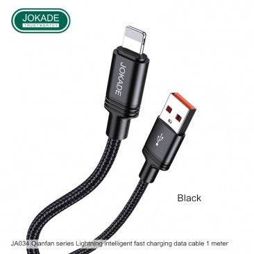 Cablu de date USB to Lightning, Jokade, JA034, 30W, 1 metru