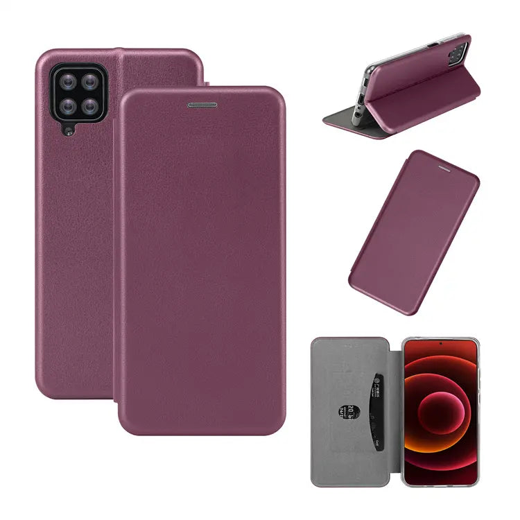 Husa Carte Oppo Reno 8 Pro 5G, Visiniu