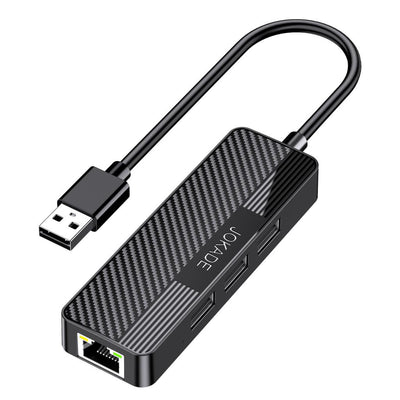 Adaptor Hub Jokade JC009-A 4 în 1 – USB-C la USB2.0 x3 + RJ45 (L=0,2M)