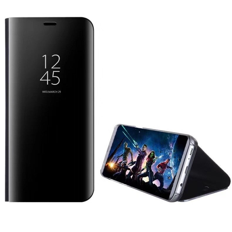 Husa Carte Huawei P30 Lite, Negru, Oglinda