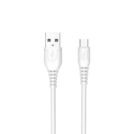 Cablu Date si Incarcare, WUW X153, USB la Micro, 2.4A, 1m, Alb