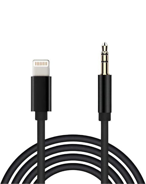 Adaptor Lightning - Jack, AUX 3.5mm, 1m, Negru